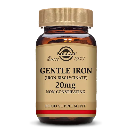 Solgar Gentle Iron Železo bisglycinát 20 mg 90 rastlinných kapsúl
