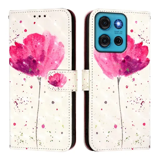 ART Peňaženkový kryt pre Motorola Moto G75 5G FLOWER