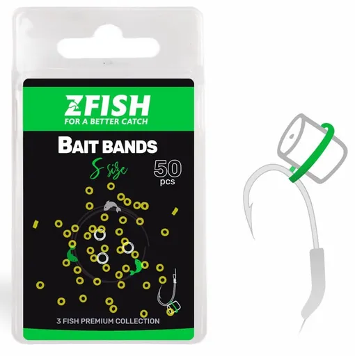 Zfish nástrahový krúžok micro bait bands 50 ks - s