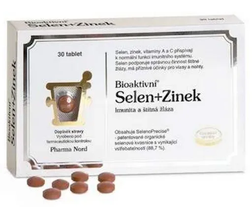 Pharma Nord Bio-selén+zinok 100 μg 30 tabliet
