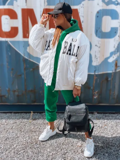 Biela dámska oversize bunda