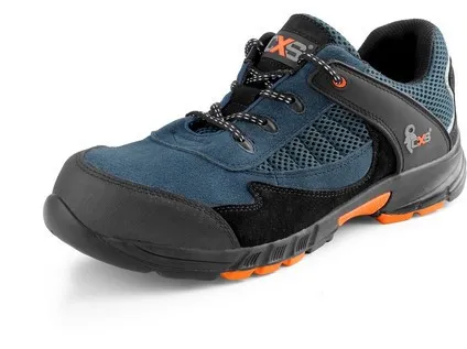 Obuv poltopánka CXS LAND EIVISSA S1, oceľ.šp., čierno-modrá, veľ. 41