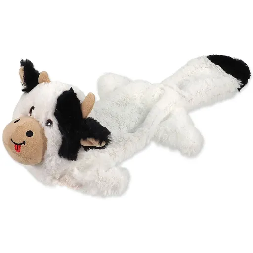 Hračka Dog Fantasy Recycled Toy krava pískacia s kapsičkou na pamlsky 50cm