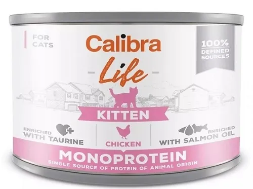 Calibra cat Life Kitten chicken konzervy pre mačky 6x200g