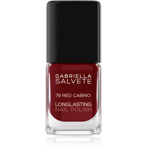 Gabriella Salvete Longlasting Enamel dlhotrvajúci lak na nechty s vysokým leskom odtieň 79 Red Cabrio 11 ml
