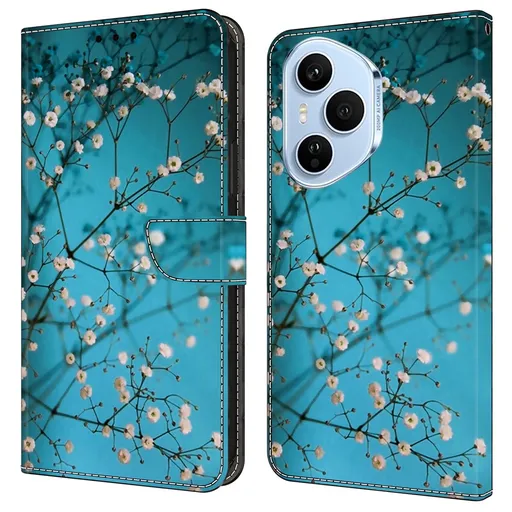 ART Peňaženkový kryt pre Honor 400 Pro 5G APRICOT BLOSSOM