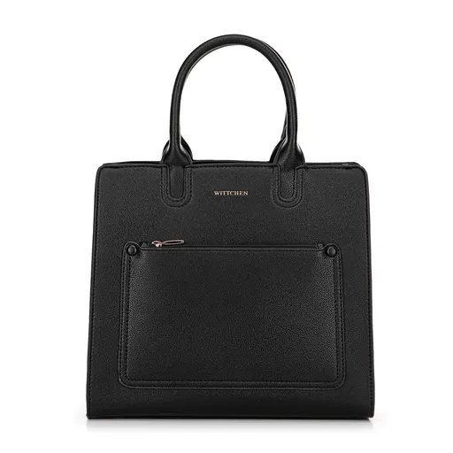 kabelka na notebook 13” z imitácie kože, čierna 100-4Y-916-1