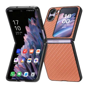 JSM CARBON Plastový kryt Oppo Find N2 Flip hnedý