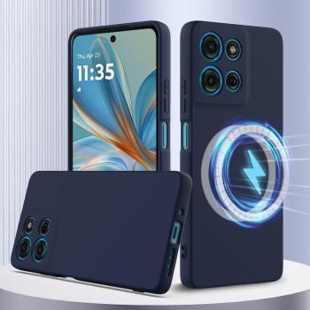 RUBBER MAGSAFE Silikónový kryt pre Motorola Moto G75 5G modrý