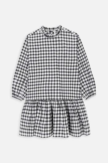 Dievčenské šaty Coccodrillo šedá farba, mini, áčkový strih, BACK TO SCHOOL GIRL