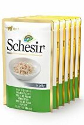 Schesir Cat pocket Adult Monoprot. kuracie filé 6X85g + Množstevná zľava