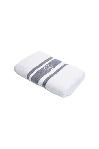Veľký bavlnený uterák Officine Monogram Monogram Linea 70 x 140cm šedá farba