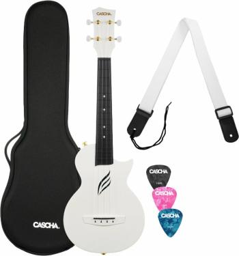 Cascha Carbon Fibre Set White Koncertné ukulele