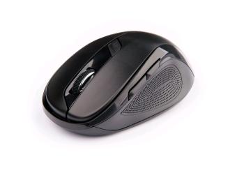 C-TECH myš WLM-02, čierna, bezdrôtová, 1600DPI, 6 tlačidiel, USB nano receiver