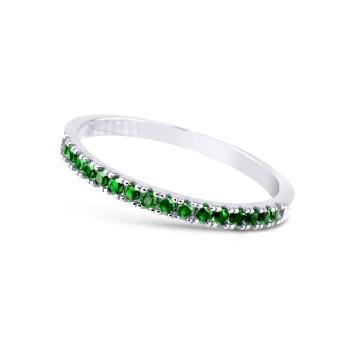 Cutie Diamonds Prsteň z bieleho zlata so smaragdmi DZ6484-1670-SM-X-2 54 mm