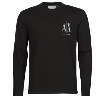 Armani Exchange  8NZTPL  Tričká s dlhým rukávom Čierna