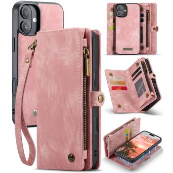 WALLET Ochranný kryt s peňaženkou 2v1 pre Apple iPhone 16 ružový