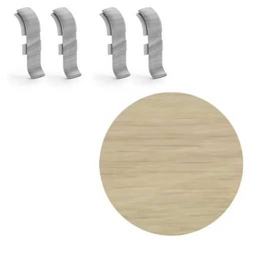 Spojka k soklu Naturel dub unikát , PVC dĺžka 0,5 cm, výška hrany 56 mm, NATNGTFR1