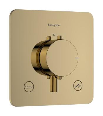 Sprchová a vaňová batéria Hansgrohe Ecostat Comfort Q bez podomietkového telesa leštený vzhľad zlata 33717990