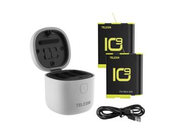 Nabíjačka Allin box TELESIN pre GoPro Hero 9 / Hero 10 + 2 batérie