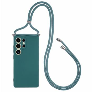 ROPE Kryt so šnúrkou Samsung Galaxy S25 Ultra 5G tmavozelený