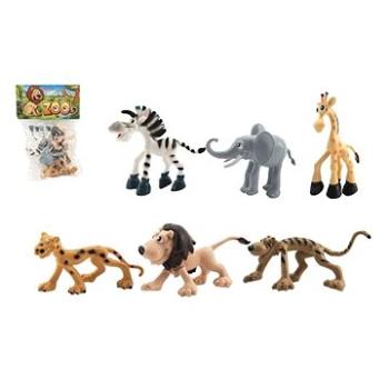 Teddies Zvieratká veselá safari ZOO 6 ks (8592190134501)