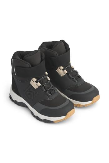 Detské zimné topánky Liewood Mazie Hightop Winter Sneakers čierna farba, LW20061
