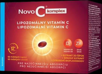NOVO C  KOMPLEX Lipozomálny vitamín C s vitamínom D3 a zinkom 60 mäkkých kapsúl