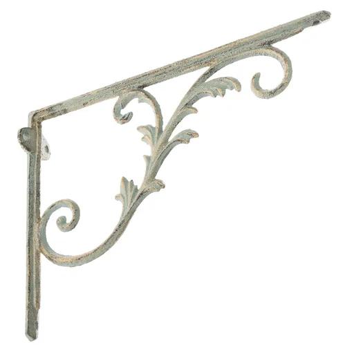 Liatinová konzola pod poličku Mensola biela, 20 x 27 cm