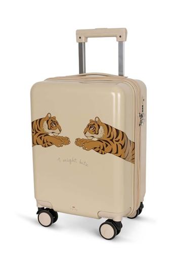 Detský kufrík Konges Sløjd TRAVEL SUITCASE béžová farba, KS101713