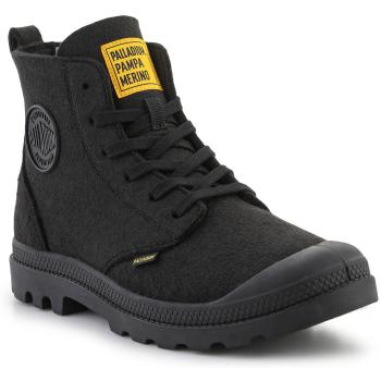 Palladium  Pampa Hi Merino 74377-008-M Black  Polokozačky Čierna