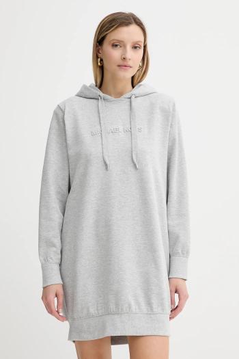 Šaty MICHAEL Michael Kors šedá farba, mini, rovný strih, MT583225MF