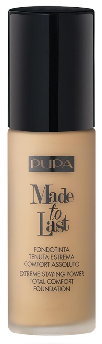 PUPA Milano Dlhotrvajúci tekutý make-up SPF 10 Made To Last (Total Comfort Foundation) 30 ml 003 Dark Ivory