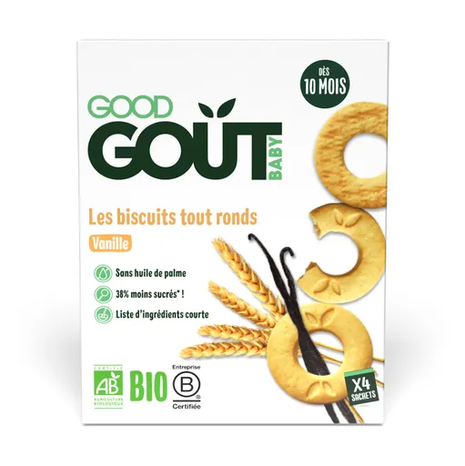 GOOD GOUT Vanilkové kolieska BIO 80 g