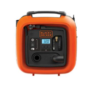 Black &amp; Decker ASI400-XJ 12V Kompresszor, Narancs-Fekete