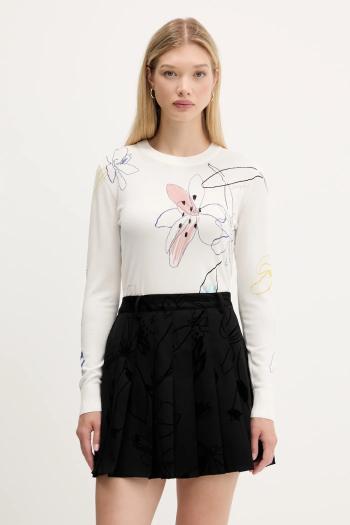 Sveter Desigual ARTY béžová farba, ľahký, 25WWJF33