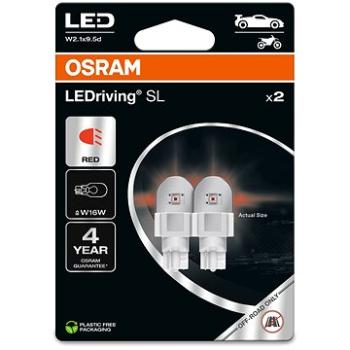 OSRAM LEDriving SL W16W Červená 12V dva kusy v balení (921DRP-02B)