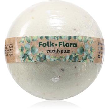 Folk & Flora Eucalyptus bomba do kúpeľa s upokojujúcim účinkom 130 g