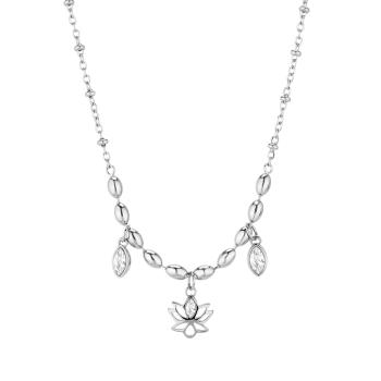Brosway Elegantný oceľový náhrdelník Lotosový kvet Chakra BHKN157