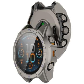 PC FULL COVER Plastový kryt so sklom pre Garmin Tactix 8 47mm TITANIUM