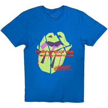 The Rolling Stones tričko Hackney Diamonds Neon Tongue Modrá XXL