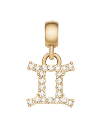 Daniel Wellington Pozlátený prívesok s kryštálmi Blíženci Crystal Zodiac DW00400758