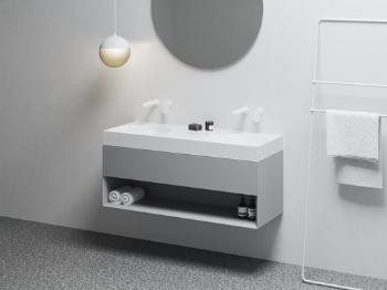 Skrinka pod umývadlo bez umývadla Ravak Lite 120x43x45 cm smoke grey X000001871