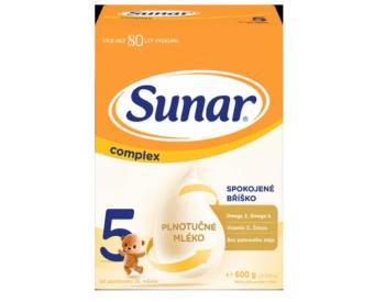 Sunar Complex 5 pokračujúca mliečna výživa (od ukonč. 36. mesiaca) 600g