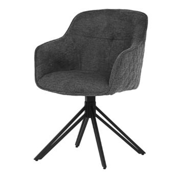 Jedálenská stolička Autronic 57x83 cm sivá látka HC-533 GREY2