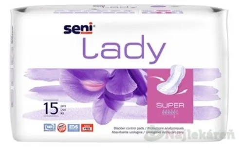 Seni Lady SUPER urologické vložky pre ženy savosť 800ml 15ks