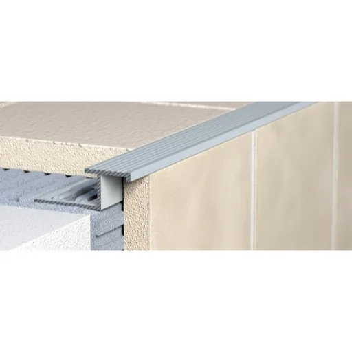 Lišta schodová "Z" Havos, hliník, dĺžka 300 cm, výška hrany 10 mm, ALSC10300