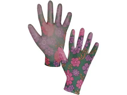 Rukavice LEIVA, máčané v PU, veľ. 8