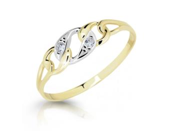 Cutie Diamonds Krásny prsteň zo žltého zlata s diamantmi DZ6735-1242-10-X-1 51 mm