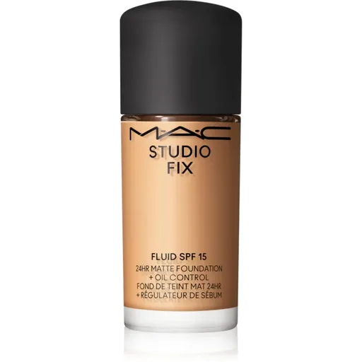 MAC Cosmetics Mini Studio Fix Fluid SPF 15 24HR Matte Foundation + Oil Control zmatňujúci make-up SPF 15 odtieň NC30 15 ml